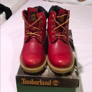 Timberland boots red size 2.5